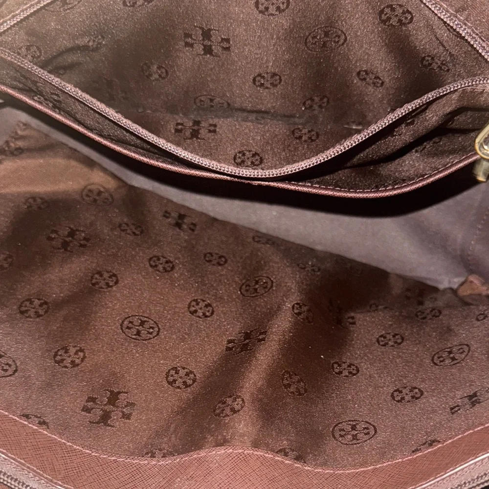 Tory Burch Chocolate Leather Tote